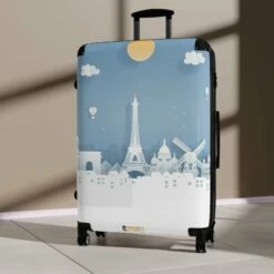 LFO - Luggage Factory - Blue Travels Suitcase