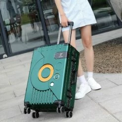 2022 Arrival Upgrade Fashion Aluminium Frame Rolling Luggage Box