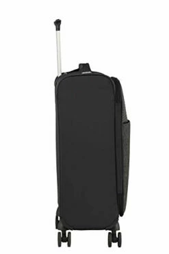American Tourister Unisex Adults Front Pocket In Felt, Black (Jet Black), Spinner S Mit Vordertasche Aus Filz (55 Cm-42 L) -TRAVELPRO Sales 21JEzkvfOUL