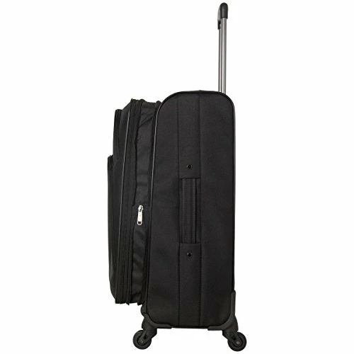 Kenneth Cole Reaction Going Places 24" 600d Polyester Expandable 4-Wheel Spinner Checked Luggage, Black 10 Kenneth Cole Reaction Going Places 24" 600d Polyester Expandable 4-Wheel Spinner Checked Luggage, Black - Image 8