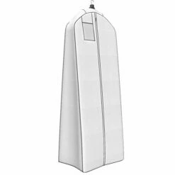 Wedding Gown Gusseted Garment Bag - 20" Gusset For Large Bridal And Prom Dresses With Boxed Bottom - ID Window - 72" X 24" - White And Grey - Monster Bag Collection By Your Bags -TRAVELPRO Sales 31 ifX7OsPL