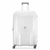DELSEY Paris Clavel Hardside Expandable Luggage With Spinner Wheels, WHITE, Checked-Large 30 Inch