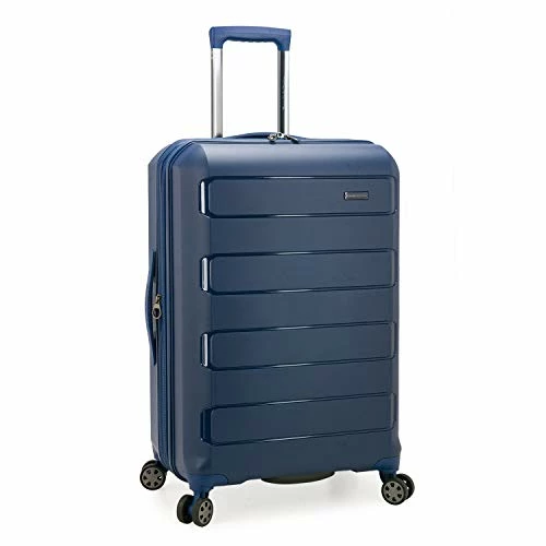 Traveler's Choice Pagosa Indestructible Hardshell Expandable Spinner Luggage, Navy, Checked-Medium 26-Inch 3 Traveler's Choice Pagosa Indestructible Hardshell Expandable Spinner Luggage, Navy, Checked-Medium 26-Inch