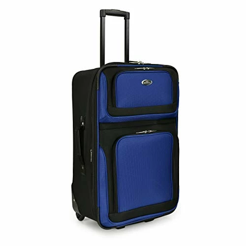 U.S. Traveler New Yorker Lightweight Softside Expandable Travel Rolling Luggage Set, Blue, 4-Piece (15/21/25/29) 16 U.S. Traveler New Yorker Lightweight Softside Expandable Travel Rolling Luggage Set, Blue, 4-Piece (15/21/25/29) - Image 14