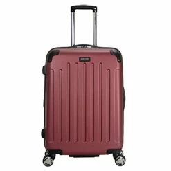 Kenneth Cole Reaction Renegade 24” Lightweight Hardside Expandable 8-Wheel Spinner Checked-Size Luggage, Sangria, Inch