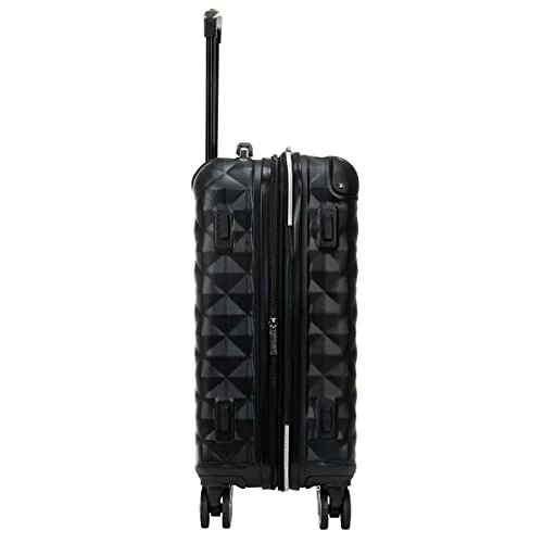 Kenneth Cole Reaction Diamond Tower Luggage Collection Lightweight Hardside Expandable 8-Wheel Spinner Travel Suitcase, Black, 20-Inch Carry On 9 Kenneth Cole Reaction Diamond Tower Luggage Collection Lightweight Hardside Expandable 8-Wheel Spinner Travel Suitcase, Black, 20-Inch Carry On - Image 7