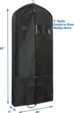 Simple Houseware 60-Inch Heavy Duty Garment Bag W/Pocket For Suits, Tuxedos, Dresses, Coats -TRAVELPRO Sales 31C 58xfSaL