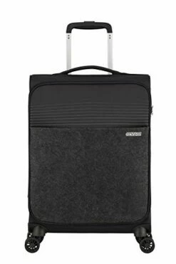 American Tourister Unisex Adults Front Pocket In Felt, Black (Jet Black), Spinner S Mit Vordertasche Aus Filz (55 Cm-42 L) -TRAVELPRO Sales 31CaPjY1UYL