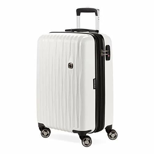 SwissGear 7272 Energie Hardside Expandable Luggage With Spinner Wheels, White, Carry-On 19-Inch 3 SwissGear 7272 Energie Hardside Expandable Luggage With Spinner Wheels, White, Carry-On 19-Inch