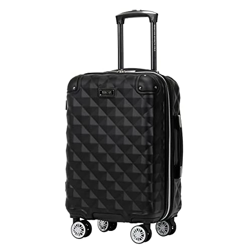 Kenneth Cole Reaction Diamond Tower Luggage Collection Lightweight Hardside Expandable 8-Wheel Spinner Travel Suitcase, Black, 20-Inch Carry On 5 Kenneth Cole Reaction Diamond Tower Luggage Collection Lightweight Hardside Expandable 8-Wheel Spinner Travel Suitcase, Black, 20-Inch Carry On - Image 3