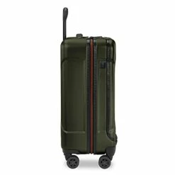 Briggs & Riley Torq Hardside Carry On Luggage With Spinner Wheels 22 Inch. USB Charging Port, TSA-Friendly Locks, Easy Access Hinged Front Pocket, Green -TRAVELPRO Sales 31HLeQZZ29L