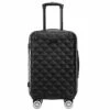 Kenneth Cole Reaction Diamond Tower Luggage Collection Lightweight Hardside Expandable 8-Wheel Spinner Travel Suitcase, Black, 20-Inch Carry On -TRAVELPRO Sales 31Hf GIC2IS