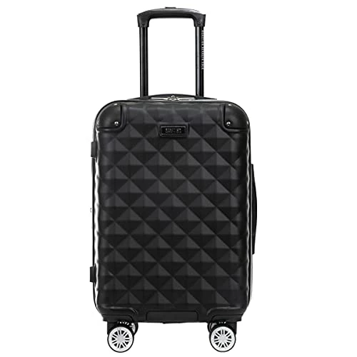 Kenneth Cole Reaction Diamond Tower Luggage Collection Lightweight Hardside Expandable 8-Wheel Spinner Travel Suitcase, Black, 20-Inch Carry On 3 Kenneth Cole Reaction Diamond Tower Luggage Collection Lightweight Hardside Expandable 8-Wheel Spinner Travel Suitcase, Black, 20-Inch Carry On