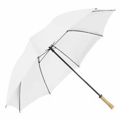 STROMBERGBRAND UMBRELLAS Large Golf Windproof Umbrella 62 Arc Size For Men & Women Manual Opening, Rustproof, Lightning Resistant, White, One -TRAVELPRO Sales 31QNZhDXwoL