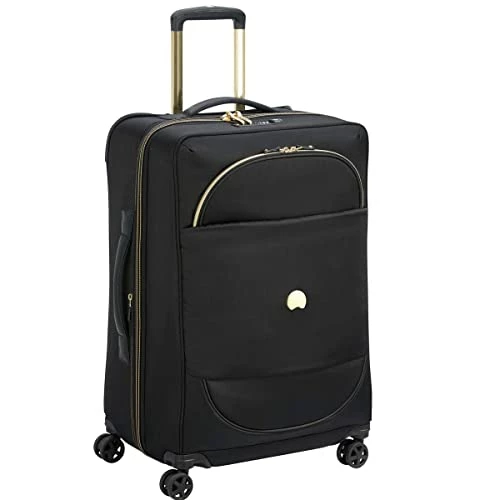DELSEY Paris Montrouge Softside Expandable Luggage With Spinner Wheels, Black, Checked-Medium 25 Inch 4 DELSEY Paris Montrouge Softside Expandable Luggage With Spinner Wheels, Black, Checked-Medium 25 Inch - Image 2
