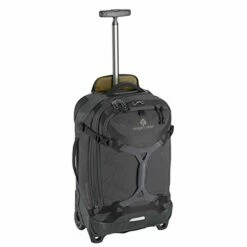 Eagle Creek Gear Warrior International Carry-On Rolling Duffel Bag, Jet Black