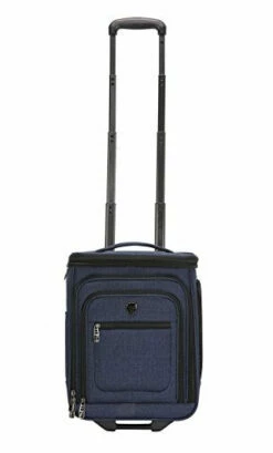 Travelers Club Top Expandable +50% Capacity Luggage With USB Port, Navy Blue, 17" Underseat Carry-On -TRAVELPRO Sales 31Rrn20uizL