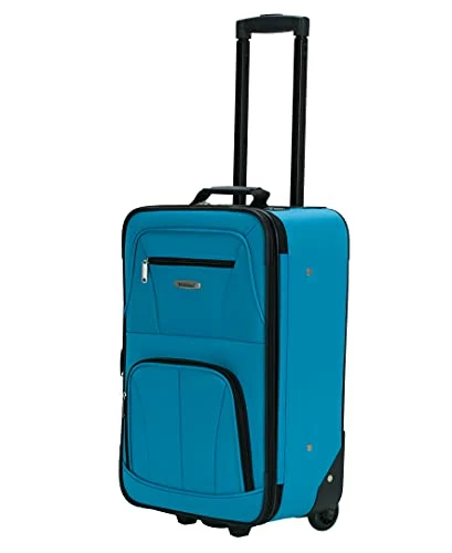Rockland Journey Softside Upright Luggage Set, Turquoise, 4-Piece (14/19/24/28) 6 Rockland Journey Softside Upright Luggage Set, Turquoise, 4-Piece (14/19/24/28) - Image 4