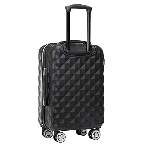 Kenneth Cole Reaction Diamond Tower Luggage Collection Lightweight Hardside Expandable 8-Wheel Spinner Travel Suitcase, Black, 20-Inch Carry On 7 Kenneth Cole Reaction Diamond Tower Luggage Collection Lightweight Hardside Expandable 8-Wheel Spinner Travel Suitcase, Black, 20-Inch Carry On - Image 5