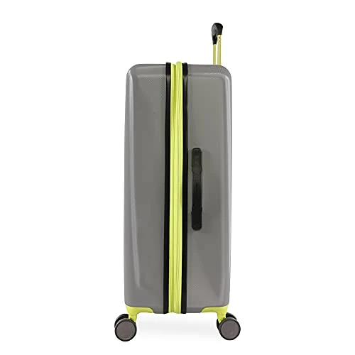 Hurley Suki Hardside Spinner Check In Luggage 29", Light Grey/Neon 10 Hurley Suki Hardside Spinner Check In Luggage 29", Light Grey/Neon - Image 8