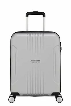 American Tourister Unisex_Adult Handgepäck, Silver, S (55 Cm-34 L) -TRAVELPRO Sales 31W3Lx5MRrL