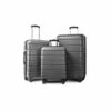 3 Piece Set Luggage Sets Women Men Teens Travel Suitcase With Lightweight TSA Lock Spinner, Home Outdoor Carry On Luggage With 4 Double Silent Wheels Adjustable Handle 20in 24in 28in, Gray -TRAVELPRO Sales 31WcUDuMWDS