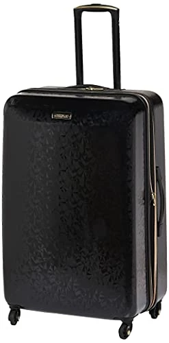 American Tourister Belle Voyage Hardside Luggage With Spinner Wheels, Black, Checked-Medium 25-Inch