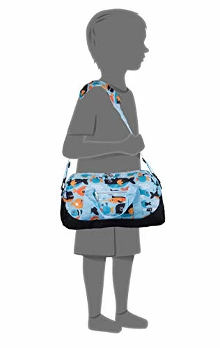 Wildkin Kids Overnighter Duffel Bags For Boys & Girls, Measures 18 X 9 X 9 Inches Duffel Bag For Kids, Carry-On Size & Ideal For School Practice Or Overnight Travel, BPA-free (Big Fish) 4 Wildkin Kids Overnighter Duffel Bags For Boys & Girls, Measures 18 X 9 X 9 Inches Duffel Bag For Kids, Carry-On Size & Ideal For School Practice Or Overnight Travel, BPA-free (Big Fish) - Image 2