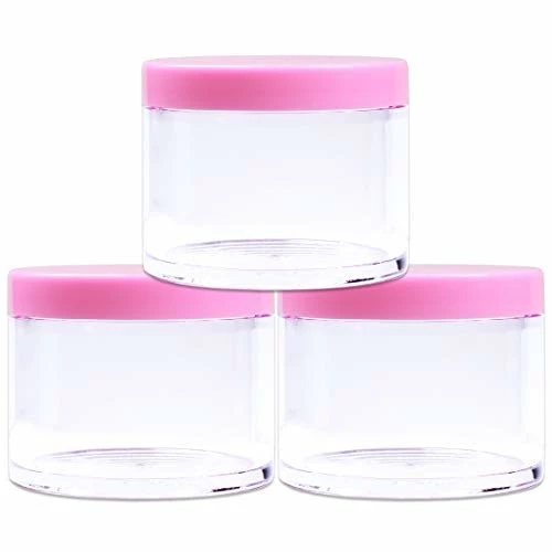 Beauticom 4 Oz. (120g/120ML, Quantity: 6 Pieces) Thick Wall Round Leak Proof Clear Acrylic Jars W/Lids For Beauty, Cream (6 Pieces (6 Jars + Lids Together), PINK) 7 Beauticom 4 Oz. (120g/120ML, Quantity: 6 Pieces) Thick Wall Round Leak Proof Clear Acrylic Jars W/Lids For Beauty, Cream (6 Pieces (6 Jars + Lids Together), PINK) - Image 5