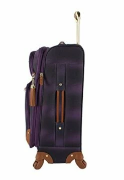 Steve Madden Designer Luggage Collection - 3 Piece Softside Expandable Lightweight Spinner Suitcase Set - Travel Set Includes 20 Inch Carry On, 24 Inch & 28-Inch Checked Suitcases (Shadow Purple) -TRAVELPRO Sales 31 WgL56oSL