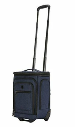 Travelers Club Top Expandable +50% Capacity Luggage With USB Port, Navy Blue, 17" Underseat Carry-On -TRAVELPRO Sales 31bzORBYMUL