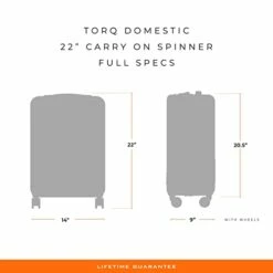 Briggs & Riley Torq Hardside Carry On Luggage With Spinner Wheels 22 Inch. USB Charging Port, TSA-Friendly Locks, Easy Access Hinged Front Pocket, Black -TRAVELPRO Sales 31cV1ObJk0L