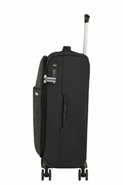 American Tourister Unisex Adults Front Pocket In Felt, Black (Jet Black), Spinner S Mit Vordertasche Aus Filz (55 Cm-42 L) -TRAVELPRO Sales 31dSs1LORmL