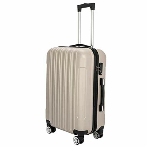 3 Pieces ABS Luggage Sets Trolley Case, Large Capacity Multifunctional Traveling Suitcase Hardshell With Spinner Wheel And Coded Lock, 20" & 24" & 28" (Champagne) 7 3 Pieces ABS Luggage Sets Trolley Case, Large Capacity Multifunctional Traveling Suitcase Hardshell With Spinner Wheel And Coded Lock, 20" & 24" & 28" (Champagne) - Image 5