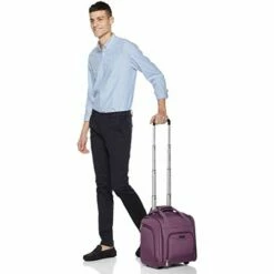 AmazonBasics Underseat Carry-On Rolling Travel Luggage Bag - Purple -TRAVELPRO Sales 31flwEJLgmL