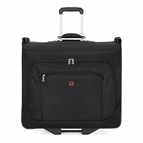 (USED) SWISSGEAR Full-Sized Effortless Folding Wheeled Garment Bag | Rolling Travel Luggage | Men's And Women's - Black 10 (USED) SWISSGEAR Full-Sized Effortless Folding Wheeled Garment Bag | Rolling Travel Luggage | Men's And Women's - Black - Image 8