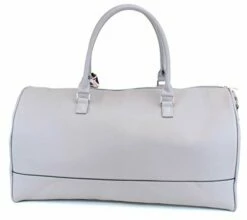 Women's Large PU Leather Weekender Duffel Bag With Satin Interior - Big 22" Carry-On Size - Light Grey -TRAVELPRO Sales 31gSFHYfopL