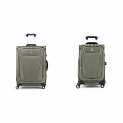 Travelpro Maxlite 5-Softside Expandable Spinner Wheel Luggage, Slate Green, 2-Piece Set (21/25)
