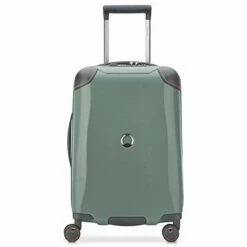 DELSEY Paris Cactus Hardside Luggage With Spinner Wheels, Khaki, Checked-Medium 24 Inch