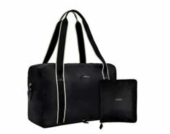 Paravel Foldable Travel Duffle Bag | Derby Black | Lightweight Carry On Bag