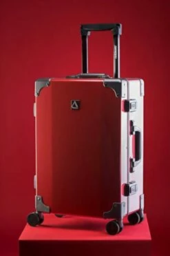 Andiamo Classico Suitcase With Built-in TSA Lock - Zipperless 20 Inch Hardside Carry On Bag- Lightweight (ABS+PC) Luggage With 8-Rolling Spinner Wheels (Red Ruby) -TRAVELPRO Sales 31kEDP cQEL