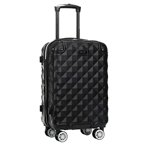 Kenneth Cole Reaction Diamond Tower Luggage Collection Lightweight Hardside Expandable 8-Wheel Spinner Travel Suitcase, Black, 20-Inch Carry On 10 Kenneth Cole Reaction Diamond Tower Luggage Collection Lightweight Hardside Expandable 8-Wheel Spinner Travel Suitcase, Black, 20-Inch Carry On - Image 8