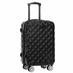 Kenneth Cole Reaction Diamond Tower Luggage Collection Lightweight Hardside Expandable 8-Wheel Spinner Travel Suitcase, Black, 2-Piece Set (20" & 28") -TRAVELPRO Sales 31lm0fIPoqS bc561632 7186 4cbe 8431 2406ad6bada1