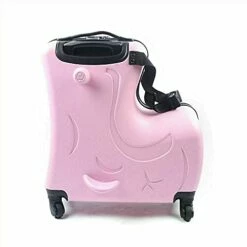 Fetcoi 20" Travel Luggage Rolling Suitcase Ride On Cartoon Luggage ABS+PU Unisex Case Pink -TRAVELPRO Sales 31nZT 6ZUmS