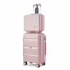 Somago 20IN Carry On Luggage And 14IN Mini Cosmetic Cases Travel Set Hardside Luggage With Spinner Wheels Lightweight Polypropylene Suitcase With TSA Lock (2-Piece Set (14/20), Nude Pink) -TRAVELPRO Sales 31npYqINGxL