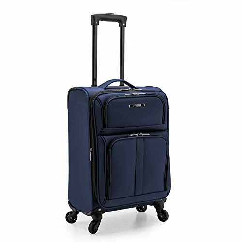 U.S. Traveler Anzio Softside Expandable Spinner Luggage, Navy, Carry-on 22-Inch 3 U.S. Traveler Anzio Softside Expandable Spinner Luggage, Navy, Carry-on 22-Inch