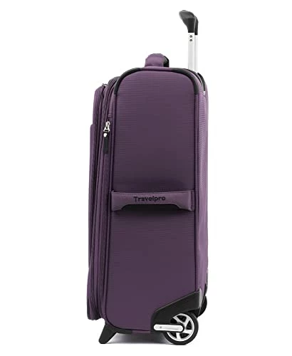 Travelpro Skypro Lightweight Airline Size Carry On Luggage Trolley Suitcase (Orchid Purple, 22" Expandable Rollaboard) 5 Travelpro Skypro Lightweight Airline Size Carry On Luggage Trolley Suitcase (Orchid Purple, 22" Expandable Rollaboard) - Image 3