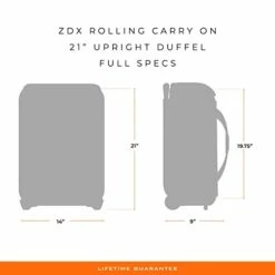 Briggs & Riley ZDX Upright Rolling Duffel Bag, Hunter, Carry-On 21-Inch -TRAVELPRO Sales 31vCq43VZWL