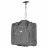 Olympia Lansing Heavy Duty Rip Stop Nylon Wheeled Carry On Suitcase For Under The Seat Airplane Travel With Divider And Dual Side Zip Pockets, Gray -TRAVELPRO Sales 31vH9ZMAgzL