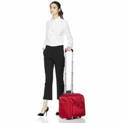 AmazonBasics Underseat Carry On Rolling Travel Luggage Bag - Red Quilted -TRAVELPRO Sales 31x1EJbhPtL